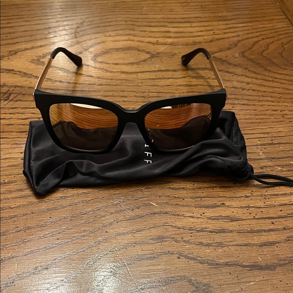 Diff Eyewear Accessories - Diff Eyewear Black Sunglasses, NWOT